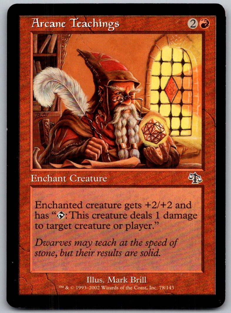 Arcane Teachings 78 Common Judgment Magic: The Gathering Lightly Played