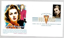 #5012 INGRID BERGMAN LEGENDS OF HOLLYWOOD ACTRESS STAMP FIRST DAY OF ISSUE FDC