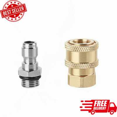 #ad 1 4 Quick Connect Pressure Washer Adapter Nozzle Coupler Foam Cannon Connector $9.99