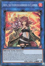 YuGiOh Hiita, die Feuerverzaubererin in Flammen OP10-DE010 Super Rare NM unl.