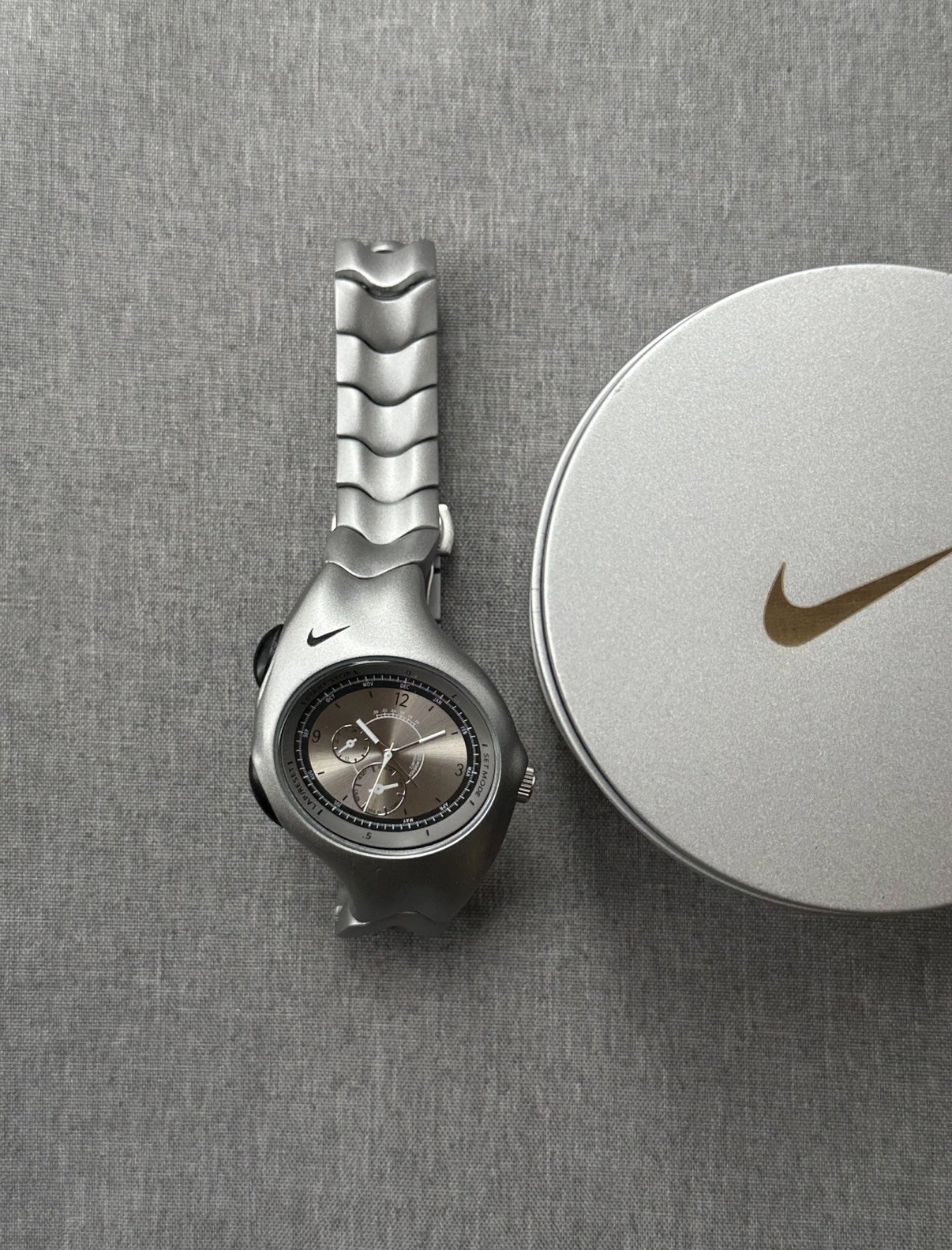Nike Triax Chronograph Watch Matte Silver 