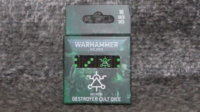 Necrons Destroyer Cult Dice BNIB Necron D6 Games Workshop