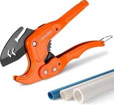 ValueMax PVC Pipe Cutter, Cuts up to 1-1/4", SK5 Blade Cutter Tool,... 