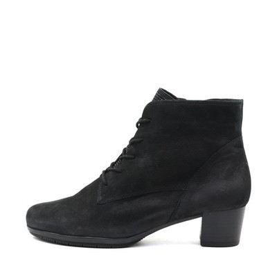 Gabor Damen Hovercraft Stiefelette Schwarz Wildleder Comfort Stiefeletten EU 42
