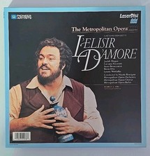 Laserdisc The Metropolitan Opera Gaetanodonizetti L'ELISIR D'AMORE Pavarotti