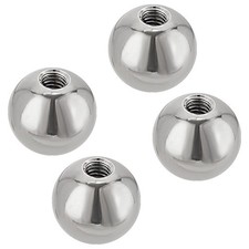 DIY crafts 4pcs Stainless Steel European Beads Large Hole Beads Round Stainless