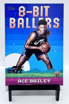 2025-26 Topps Basketball Ace Bailey RC Rookie 8-Bit Ballers #8B-35 Utah Jazz