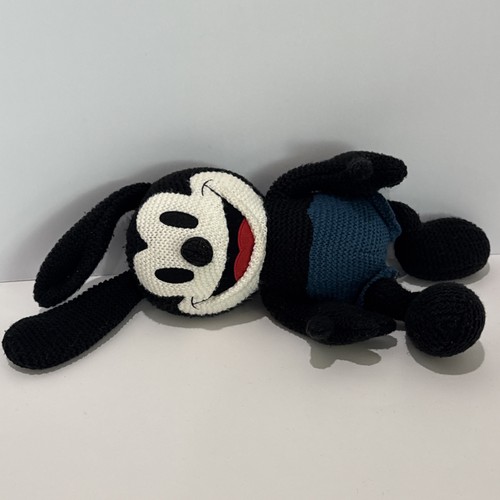 Disney Parks Oswald 12 Zoll Plüsch Kuschelig Strick Baumwolle Glückshase - Bild 10 von 11