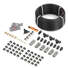 Compressed Line Kit 1/2" x 200ft, HDPE Aluminum Tubing Compressor Piping Syst...