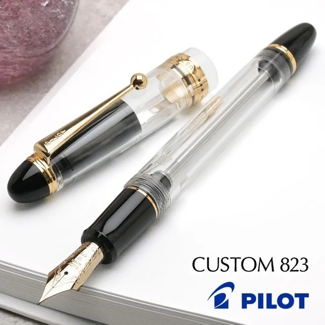 Pilot Namiki Custom 823 Fountain Pen Clear Signature Nib FKK