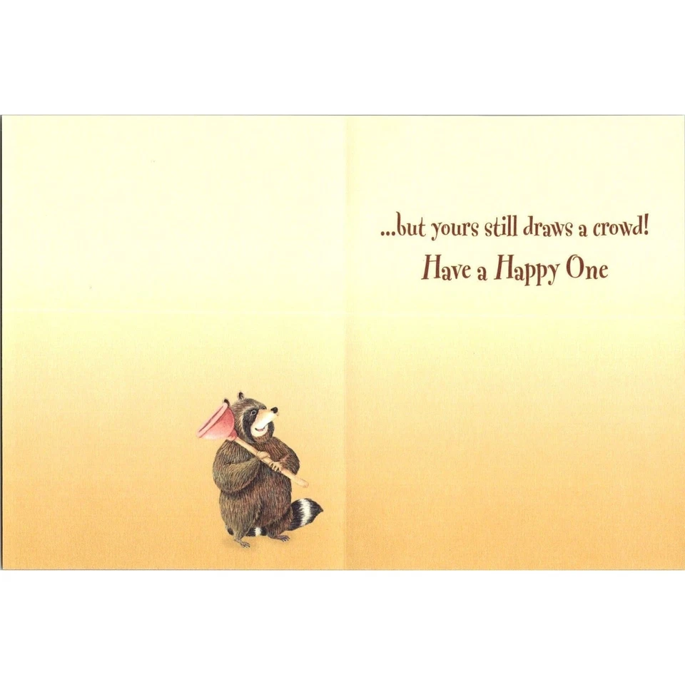 New Leanin' Tree Greeting Happy Birthday Card Fun at The Outhouse Jeffrey Severn - Image 2 of 4