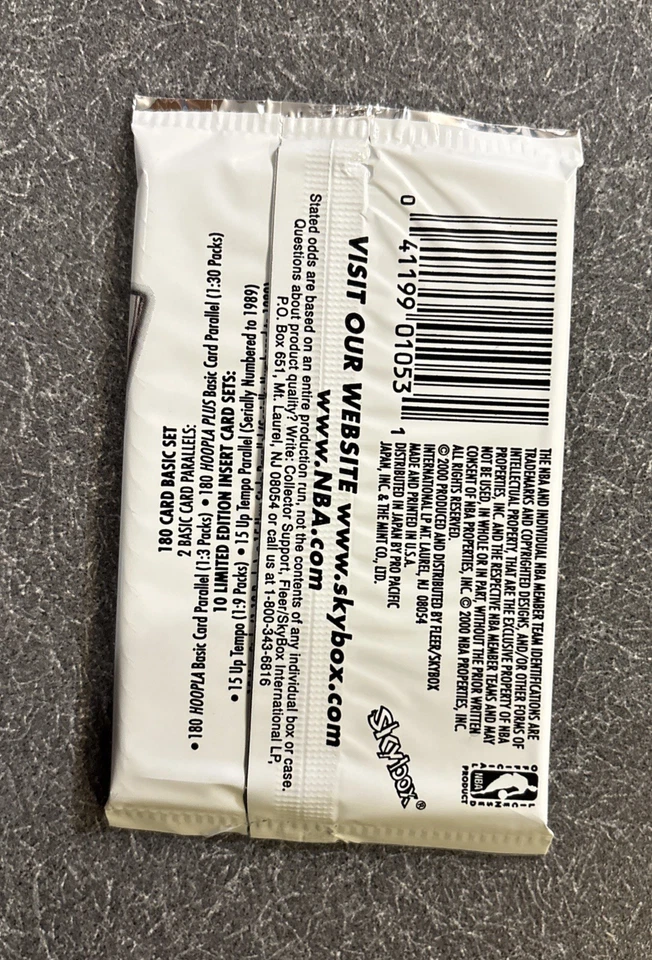 1999-2000 NBA Hoops Skybox 89X99 Sealed Hobby Pack 10 Cards Inserts, autos Rare - Image 2 of 4