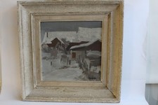 Dipinto ad olio René GUINAND Sous Bernex 1948 (36079)