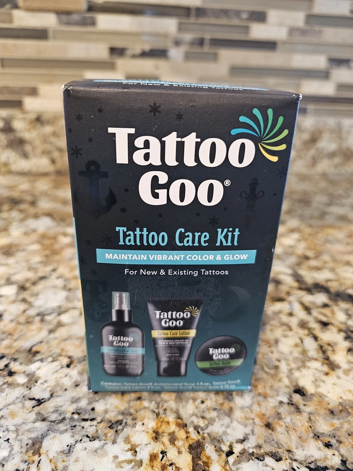 Tattoo Goo Care Kit -3 Pcs Antimicrobial Cleansing Soap Lotion Salve Balm - product detail image 1
