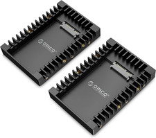  2Packs  2.5 SSD SATA to 3.5 Hard Drive Adapter Internal Drive Bay Converter Mo