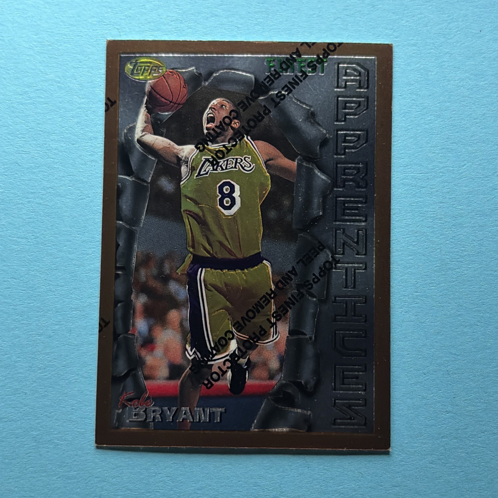 Kobe Bryant 1996 Topps Finest #74 Bronze - Base (with Coating