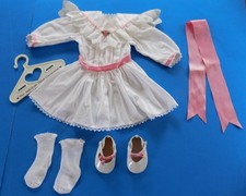 Pleasant Samantha White Tea Party Outfit Dress Shoes American Girl Doll MORE