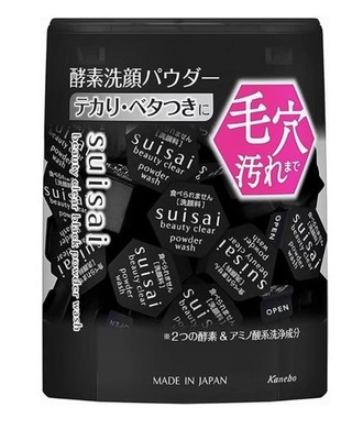 Kanebo SUISAI  Beauty Clear  Black Powder Wash  Enzyme, 0.4g×32 Japan