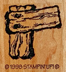 Stampin Up Stamp Decorative Photo CORNER WOODEN H Single Stamps ONLY 1.25x1.25in