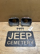 97-01 Jeep Cherokee XJ OEM Headlight Buckets with Retaining Rings & Hardware