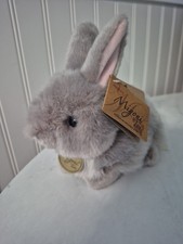 Aurora-Miyoni Tots/Grey-Bunny Plush-Stuffed Animal/NEW