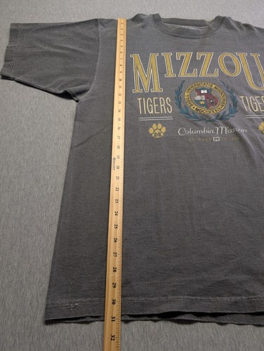 1990s Vintage Oversized T-Shirt Large Mizzoun Tiggers Columbia Missouri FOUNDED - Bild 10 von 12