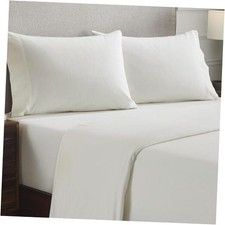 Extra Soft Highest Quality All Season 100 Brushed Cotton Flannel King Ivory