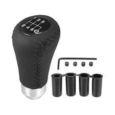 Black Universal 6 Speed Auto Car Gear Lever Shifter Manual Stick Shift Knob
