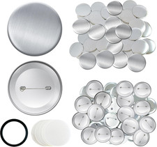 150 PCS Button Maker Supplies 58Mm/2.28 Inch Button Supplies, 50Pcs Rust-Proof M