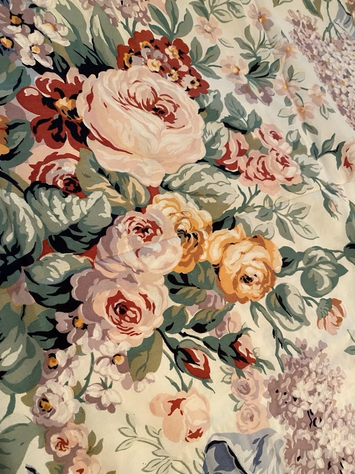 RALPH LAUREN ALLISON HOMEMADE FROM SHEETS CURTAIN PANELS QTY~ 2 50" x 46" - Image 4 of 4