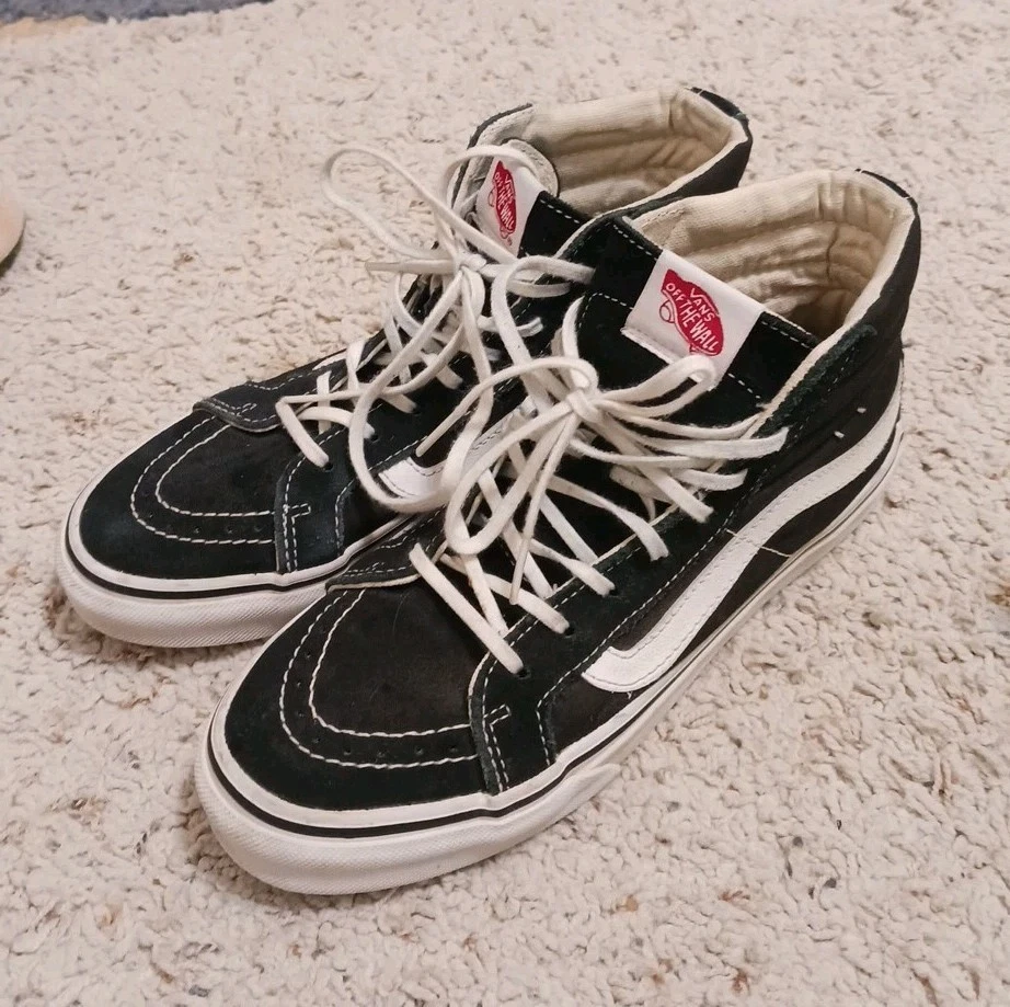 Vans Off The Wall Uomo 721277 Sneakers Skateboard Alta Nero M 5 5 W 7