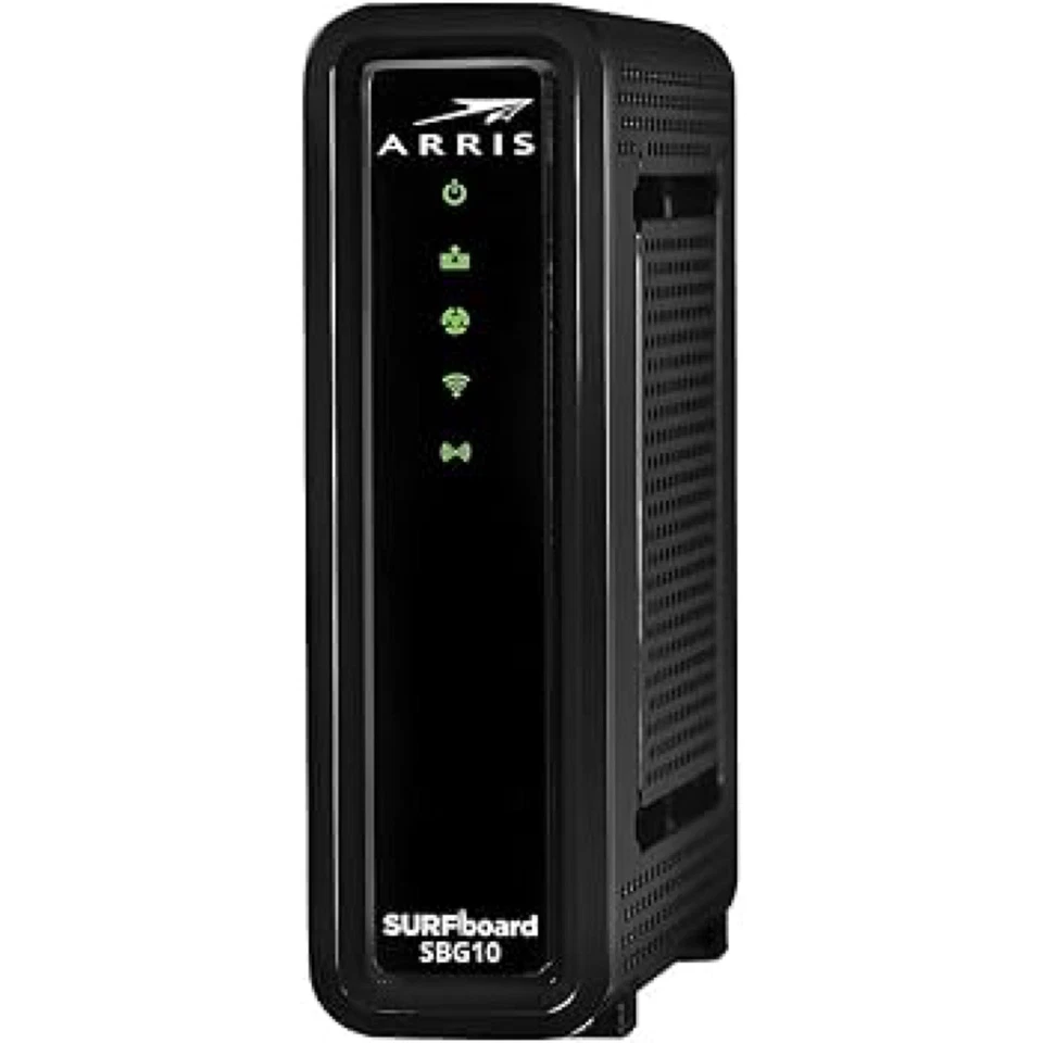 ARRIS SURFboard SBG10 DOCSIS 3.0 16 x 4 Gigabit Cable Modem & AC1600 Wi-Fi - Image 3 of 4