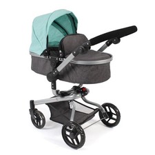 Bayer Chic 2000 Kombi-Puppenwagen Kinderwagen YOLO melange anthrazit-mint NEU