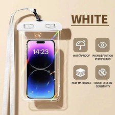 Waterproof Phone Pouch Dry Bag for Underwater Use   Clear Phone Case, Black