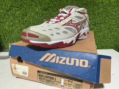 Mizuno Wave Lightning 3 Womens Size 12 Red/White