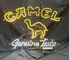 Vintage Camel Cigarette  Genuine Taste Advertising Neon Light Sign