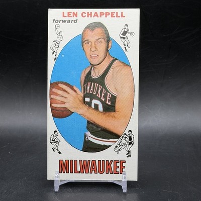 1969-70 Topps #68 Len Chappell Milwaukee Bucks Vintage Basketball Tall Boy Card