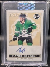 2024-25 Upper Deck Clear Cut - Mavrik Bourque Rookie Vintage Auto #VA-BM- Stars