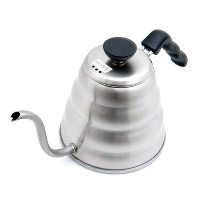 Buono V60 Drip Kettle, 1.2L Silver Pouring Kettle by Hario