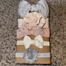 5 Baby, Toddler Head Bands Bows