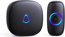 TeckNet Y87RF2024 Wireless Doorbell - Black