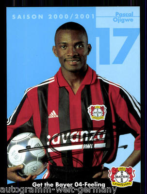 Pascal Oijgwe Bayer Leverkusen 2000/01 TOP AK+  +A 67751