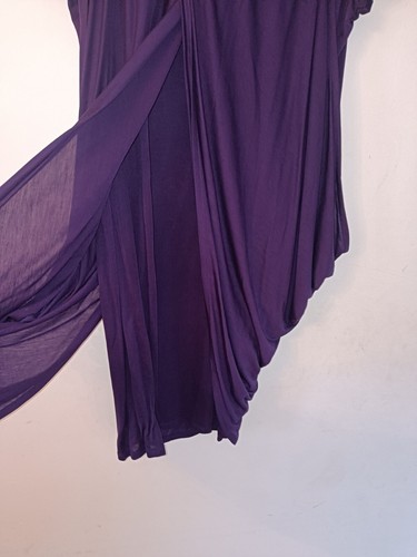 Ted Baker Purple Layered Balloon Midi Dress Size 3 - Picture 8 of 15
