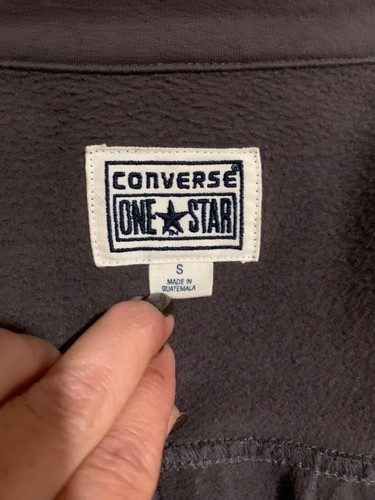 CONVERSE ONE STAR Womens Size S Military Style Jacket Blazer Buttons Pocket Look - Foto 17 di 22