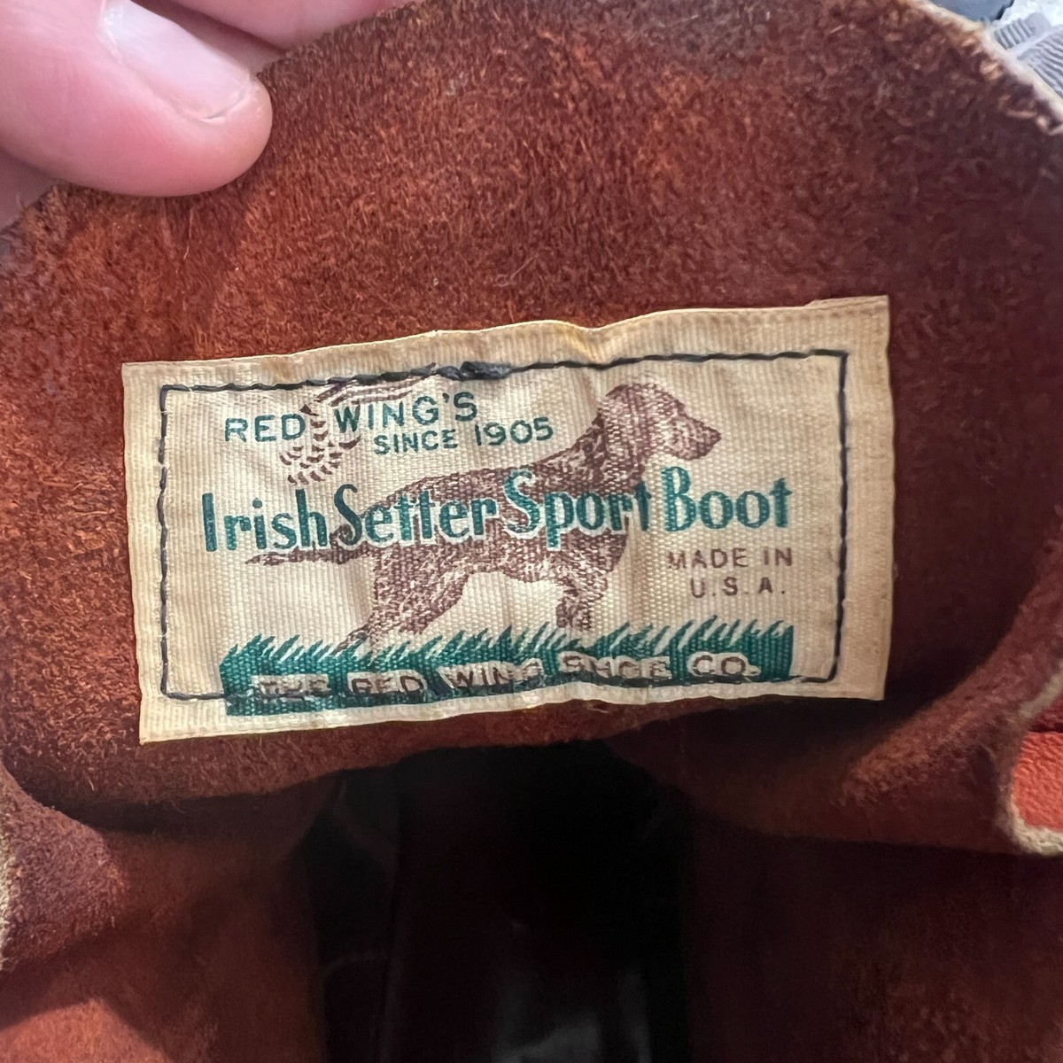 VTG Red Wing Irish Setter Sport Boot 890 Made in USA Vibram