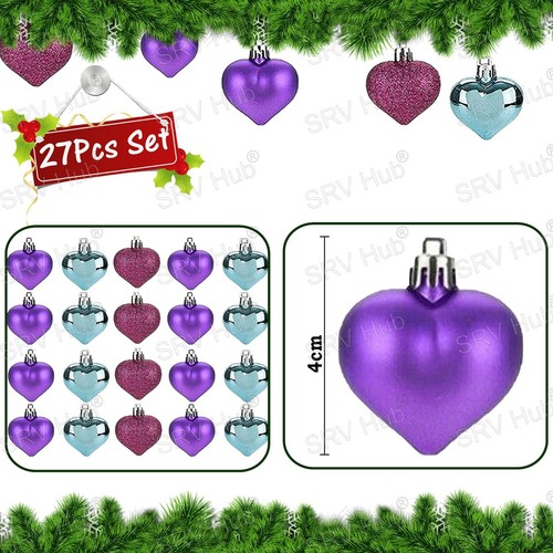 Multicoloured Hanging Christmas Baubles, Tree Decoration Ornaments, Xmas Balls - Picture 19 of 49