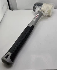 YIYItools Rubber Mallet White and White Head / Gray Black Handle