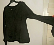 Rundholz Black Label ~ Art To Wear ~ Black 'holey' Jersey Jacket ~ L
