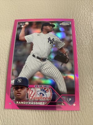 2023 Topps Chrome Update Randy Vasquez USC71 RC Rookie Pink New York Yankees