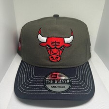 New Era The Golfer Chicago Bulls Windy City Olive Snapback Adjustable Fitted Hat